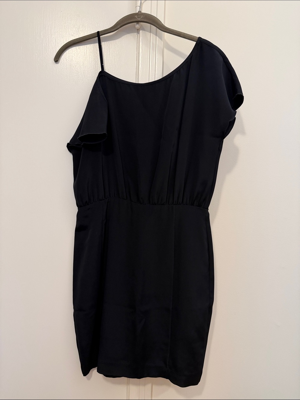 Banana Republic Black One-Shoulder Cocktail Dress size 6